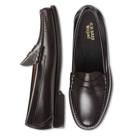 GH Bass Whitney Penny Loafer Dark Brown - Picture 2 of 16
